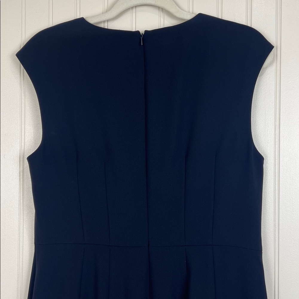 NWT Hobbs London Women’s Cait Cap Sleeve Sheath Navy Dress Size 8 - Picture 5 of 11